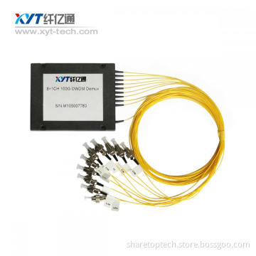 ABS box dwdm mux demux Single fiber 8channel DWDM module fc connector factory wholesale